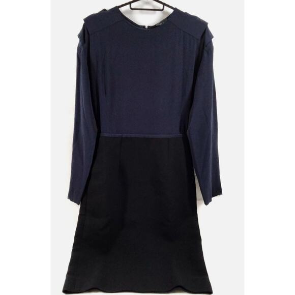 Fendi Navy Blue Long Sleeve Dress Size 38 IT | Made in Italy Designer Sheath - Picture 3 of 16